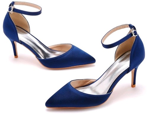 Royal blue women stiletto - blue,