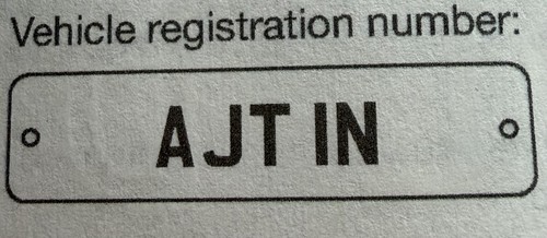 Ajt number plate private - at,