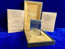 ST DuPont Lighter Vintage Silver Short 99.9% New Condition Works 1 Year Warrant