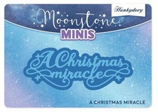 Hunkydory Moonstone Mini Die: CHRISTMAS SENTIMENTS ~ A CHRISTMAS MIRACLE (2pcs)