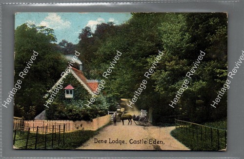 Antique castle eden durham - castle,
