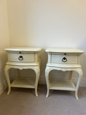 Willis & Gambier Ivory Single Drawer Bedside Table Excellent Condition