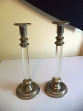 Pair Of Chrome perspex