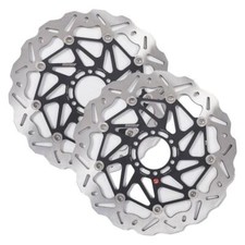 Pair of front brake discs