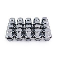 Fits Jaguar XF OE Style Alloy Wheel Nuts M12 X 1.5 Chrome 19MM Hex Nut X 20 Flat