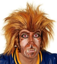 Werewolf Wig Brown Wolf Wolfman Adult Silly Fancy Dress Costume Halloween NEW