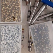Job lot of Taper Shank Paper Drill Bit Hole Punch Hollow Punching, various sizes