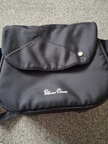 Black silver cross nappy - black,