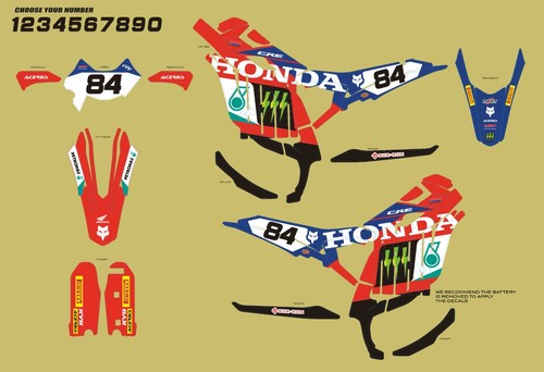 Cre honda custom graphics kit - custom,