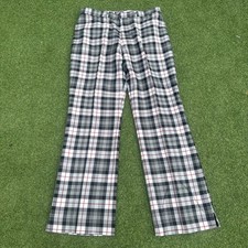 IJP Design Ian Poulter Golf Trousers In Black/White/Grey/Pink Cheque Size 36
