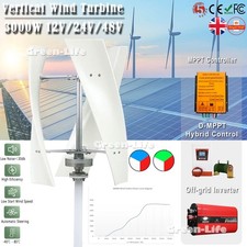3000W Wind Turbine Generator MPPT Hybrid Controller DC 12V 24V 48V Windmill Kit