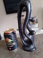 Black stone Sculpture art