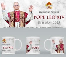 Pope Leo XIV Commemorative Mug A 2025 - Habemus Papam PAPAL CATHOLIC SOUVENIR