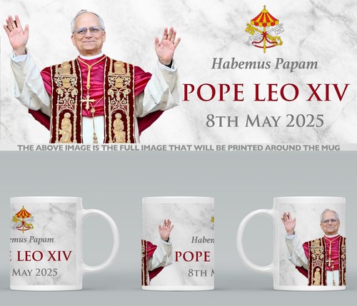 Pope leo xiv - commemorative, mug