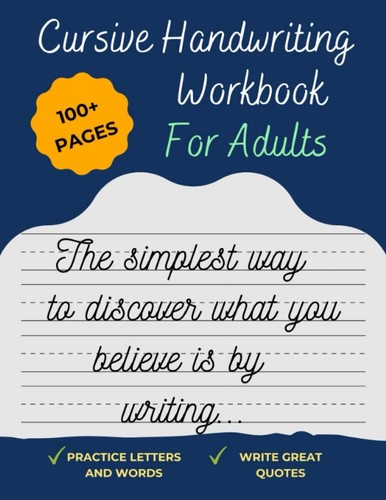 Cursive handwriting workbook - cursive,