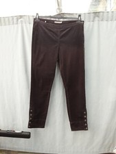 Sandwich  Brown Stretchy Corduroy Slim Leg Trousers Size 42 UK 14 VGC