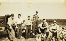 RPPC Postcard Lumberjack Crew