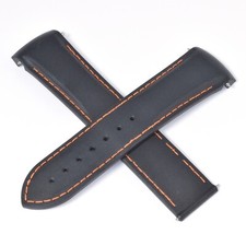 Omega Planet Ocean 45.5mm Black Rubber 22mm - 20mm Wide Watch Strap 98000382