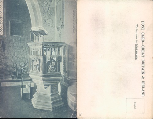 Wirksworth church pulpit - wirksworth,