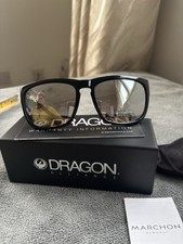 Dragon Men's DR Rune XL ION Sunglasses, Shiny Black, One Size