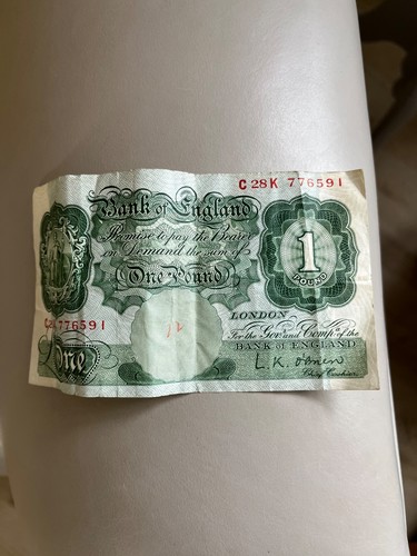 One pound old - old, bank