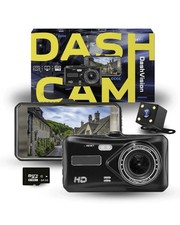 DashVision Dash Cam Pro Front & Rear, HD 1080p, 4-inch screen