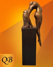 Art deco bronze statue - art,