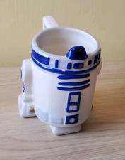Star Wars R2D2 3D Mug Cup Ceramic Star Line 2005 Lucas Film Ltd Spelling Mistake