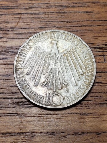 1972 german silver mark - 1972, j