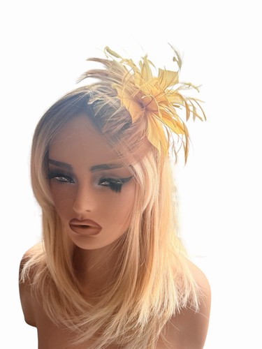 Wedding fascinators hats gold - wedding,