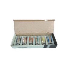 Chesterfield Golden Line 6 Vintage Tumblers Paisley Design Original Box Bar 4"