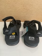 Reef Fanning Baja Mens Sandals with Bottle Opener Flip Flops Black Size Uk 10