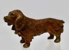 GERMAN OR AUSTRIAN-Vienna cold painted BRONZE - MINIATURE ANTIQUE SPANIEL 