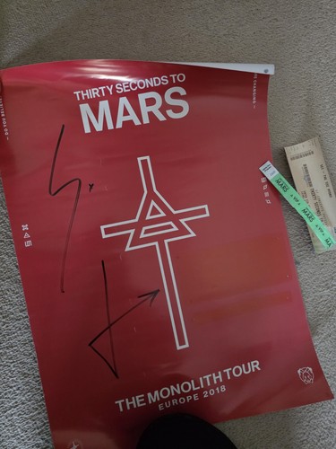 Seconds mars tour poster - seconds,
