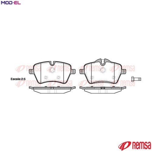 Brake pad set disc - brake,