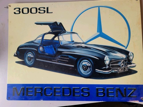 Mercedes benz 300sl metal wall - mercedes-benz,