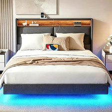 Floating Double Bed Frame with