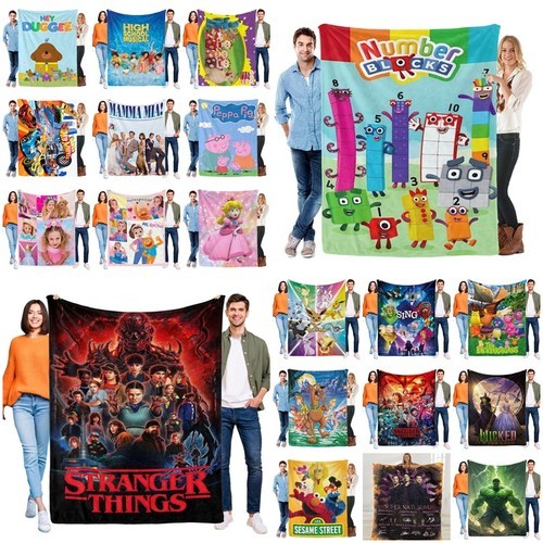 Kids characters fleece - 3d,