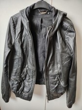 Muubaa Hooded leather biker