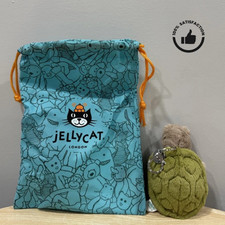 Adorable Jellycat Mr. Timmy Turtle Pendant Keychain – Soft Plush Toy & DustBag