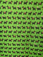 Scottie Dog Fabric Rare 112cm