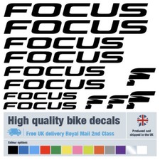 Focus bike decals labels with