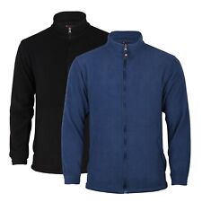 MENS FLEECE JACKET Full Zip up with Pocket Outdoor Work Classic FLEECE JACKET UK