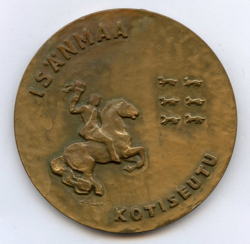 Finland bronze art medal 1957 - bronze,