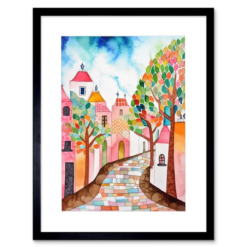 Cobblestone street spring - in,