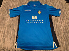 Leeds United 13/14 Away 3rd Kit Macron Blue Large 22” Pit To Pit