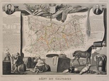 Victor Levasseur: Vintage Map