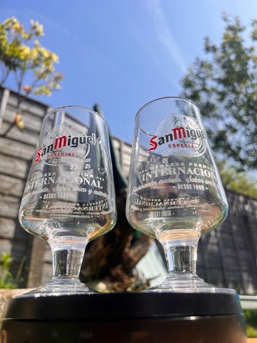 San miguel half pint 10oz - half,