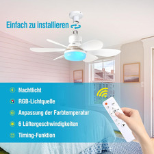 E27 Base Screw in Ceiling Fans