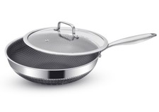 Stainless Steel Wok 30cm Hex